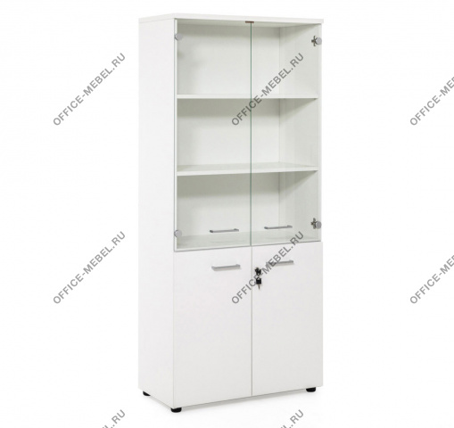 Шкаф комбинирован 80H009 W3 alum на Office-mebel.ru
