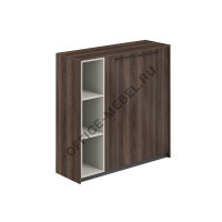 Шкаф средний со стеллажом Л/П RF.402.DA.DA.PG.L на Office-mebel.ru