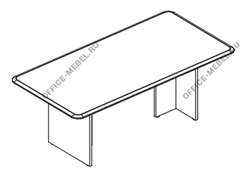Стол для переговоров прямоугольный на опорах ДСП МР 181 на Office-mebel.ru