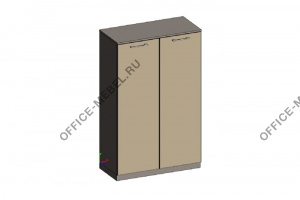Шкаф средний универсальный (двери в ал. рамке) JNS927.U727 на Office-mebel.ru