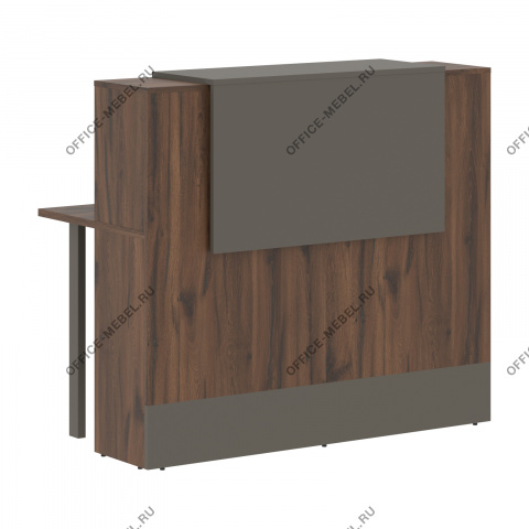 Стойка ресепшен прямая EDR 136, Дуб Денвер темный на Office-mebel.ru