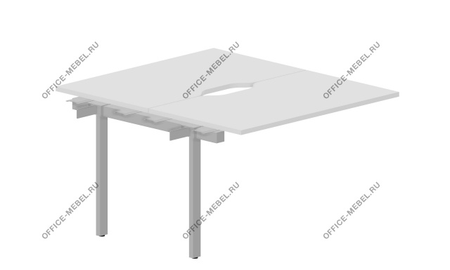 Составной стол на 2 рабочих места UNN2TPV12 на Office-mebel.ru