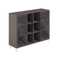 Шкаф средний с нишей (Стекло) SR.323.WF.WF.GLB на Office-mebel.ru