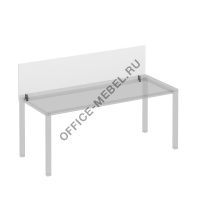 Экран для стола 180 на сером каркасе настольный фронтальный К.С 844  на Office-mebel.ru