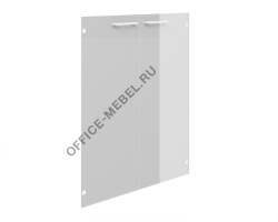 Двери средние стеклянные комплект Alba AL-4.3+фурнитура на Office-mebel.ru