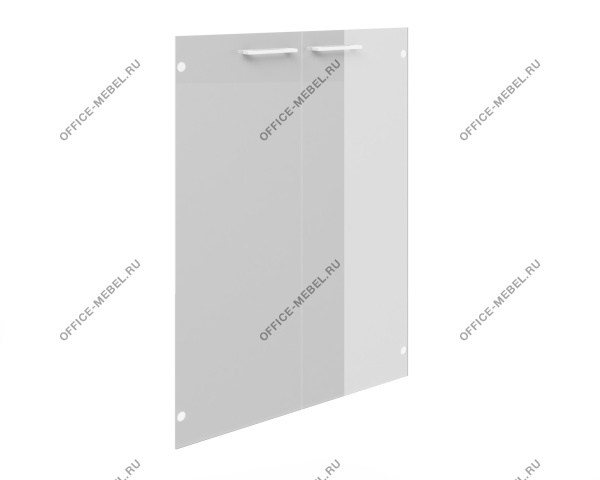 Двери средние стеклянные комплект Alba AL-4.3+фурнитура на Office-mebel.ru