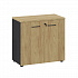 Шкаф низкий, черн 135H001 15/6Z/6Z.34 на Office-mebel.ru 1