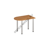 Стол письменный полукруглый на хромированных опорах ФР 2104 на Office-mebel.ru
