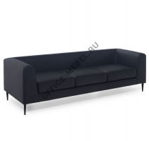 ЕВА АП/EVA UP Диван 3мест, кожа EVA UP 3 Chrome Ivory 22042 на Office-mebel.ru
