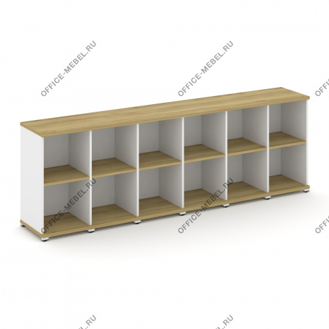 Стеллаж шесть узких секций, 2 ниши CN.STU-260 на Office-mebel.ru