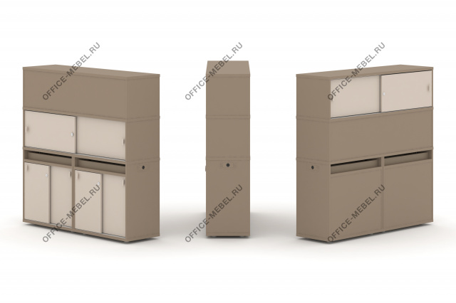 Набор №9. Тумба двойная с надставкой высокой ES.NB.2V-9 на Office-mebel.ru