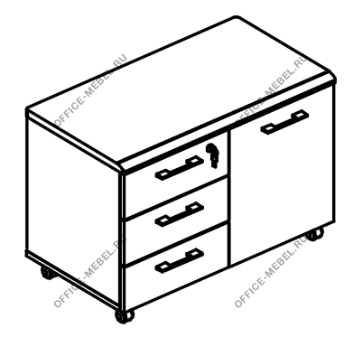 Тумба под оргтехнику топ МДФ МР 261 на Office-mebel.ru