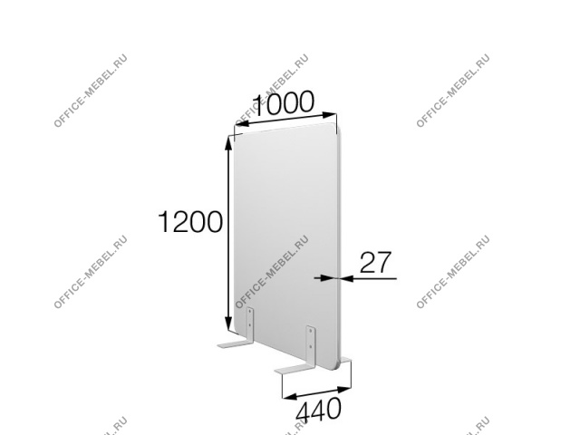 Перегородка без колес fx-100/120 на Office-mebel.ru