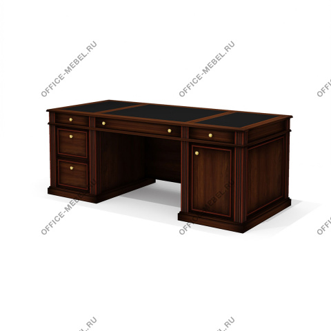 Стол руководителя (двухтумбовый, с центральным лотком) Dan-200.2  на Office-mebel.ru