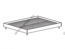 Кровать двуспальная Т- 406 на Office-mebel.ru