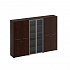 Шкаф комбинированный (закрытый - стекло - одежда) МЕ 375 на Office-mebel.ru 1