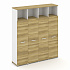 Шкаф четыре узкие секции, 5 ниш (4 фасада ЛДСП, 4 ниши) CN.STU-546 A на Office-mebel.ru 1
