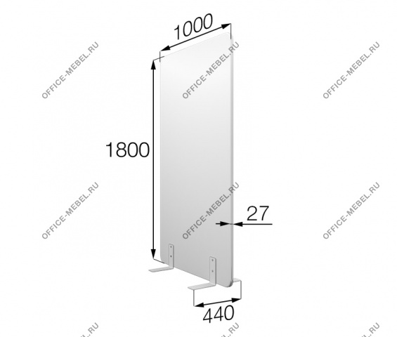 Перегородка без колес fx-100/180 на Office-mebel.ru