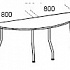 Брифинг-приставка фигурная (изогнутые металлические опоры) Fansy F2370 на Office-mebel.ru 1