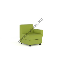 Секция 1-местная с подлокотником Matrix/1c/лп/cn1131 на Office-mebel.ru