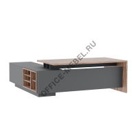 Стол письменный на опорной креденции DLI37210132 П/Л на Office-mebel.ru