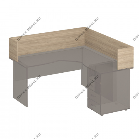 Настольная перегородка-угол 424 на Office-mebel.ru