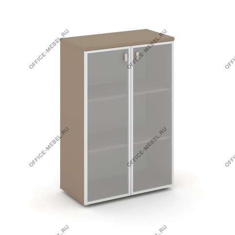 Шкаф средний широкий (2 средних фасада стекло сатин матовый) ES.ST-2.4  на Office-mebel.ru