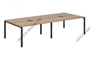 Рабочая станция на П образном м/к EVL666/П/60*30 на Office-mebel.ru