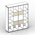 Комплект задних стенок (малых) для стеллажа - 4 штуки SPBAC.3824 на Office-mebel.ru 1