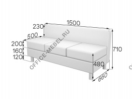 Секция 3-местная Dm3 на Office-mebel.ru