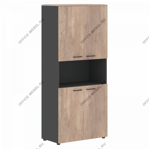 Шкаф с 2-мя комплектами глухих малых дверей JHC 85.4 на Office-mebel.ru