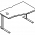 Стол эргономичный "Техно" на металлокаркасе МL (1 скос) правый МР А2 064.02 на Office-mebel.ru 1