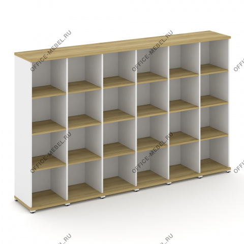 Стеллаж шесть узких секций, 4 ниши CN.STU-460 на Office-mebel.ru