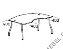 Стол рабочий интерактивный (фронтальный брифинг, изогнутые металлические ноги) Fansy F2397 на Office-mebel.ru