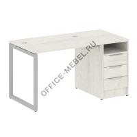 Рабочая станция на О-образном м/к с опорной тумбой 40БО.РС-СТП -1.1 на Office-mebel.ru