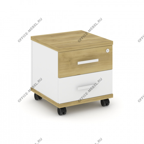 Тумба мобильная 2 ящика. CN.TUM-001 на Office-mebel.ru