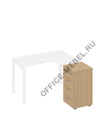 Тумба приставная 4-х ящичная с замком А4 9223 БП на Office-mebel.ru