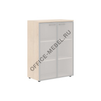Шкаф со стеклянными дверьми в алюминевой рамке с топом XMC 85.7 на Office-mebel.ru