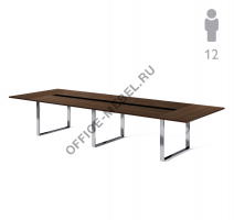 EXE Стол д/перегов L396 хром 101 911 WAL 07 BL на Office-mebel.ru