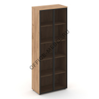 Шкаф высокий широкий (2 выс. фасада стекло в раме) DX.STS-103 на Office-mebel.ru