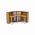 Стойка администратора ольха А-80 (x2) + А-90 + L-710 (х3) на Office-mebel.ru 1