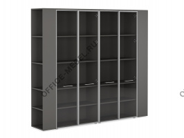 Двойной шкаф комбинированный с боковыми стеллажами JNO938.ANT на Office-mebel.ru