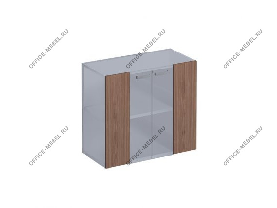 Двери из прозрачного стекла со вставкой VT120/90 на Office-mebel.ru