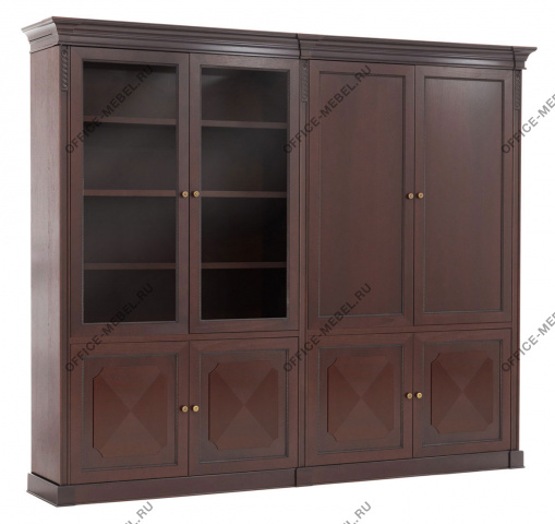 DOGE Шкаф комб.+4дер.дв L279 106 510.511/601.602 WAL на Office-mebel.ru