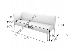 Секция 3-местная правая (левая) Brd3R(3L) на Office-mebel.ru