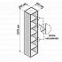Шкаф высокий открытый узкий MDF608 на Office-mebel.ru 1