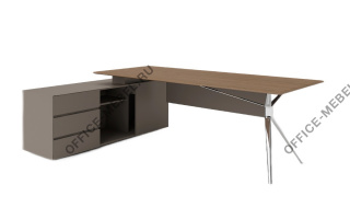 Cтол письменный с боковой тумбой Л/П 1,8 м WNS1816L/TA29YA на Office-mebel.ru