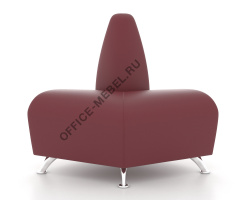 Наружный угловой полукруглый модуль 90 градусов 4 на Office-mebel.ru