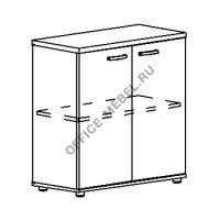 Шкаф низкий закрытый А4 9351 на Office-mebel.ru