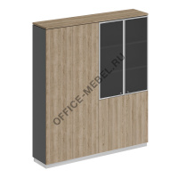 Шкаф закрытый со стеклом СИ 314 на Office-mebel.ru